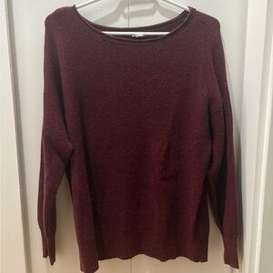 Garage Women's Burgundy Crew Neck Sweater